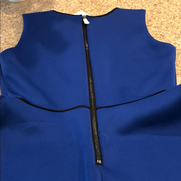 NWT REED XS Blue and Black Scuba Fit & Flare Dress - Picture 14 of 16